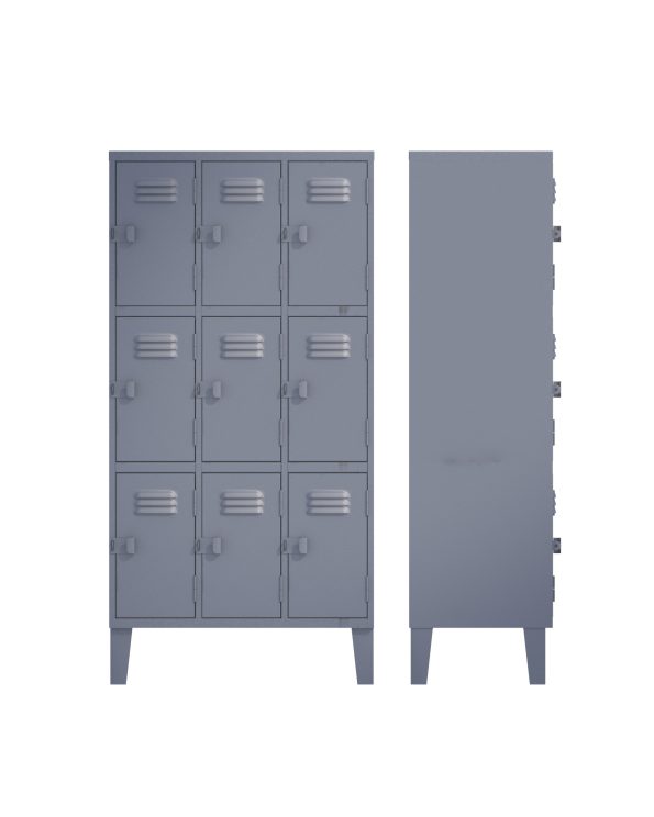 Lockers Triple De 3 Cuerpos 9 Puertas - Imagen 2