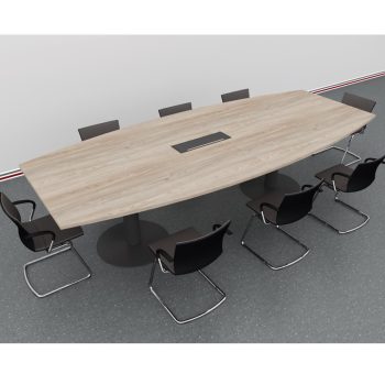 MESA DE REUNIONES OVALADA / SERIE PANEL