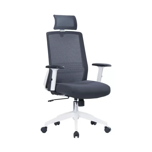 Silla Escritorio Tossy Blanca con Cabecero - Imagen 3