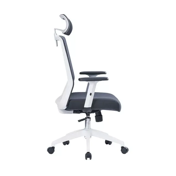 Silla Escritorio Tossy Blanca con Cabecero - Imagen 4