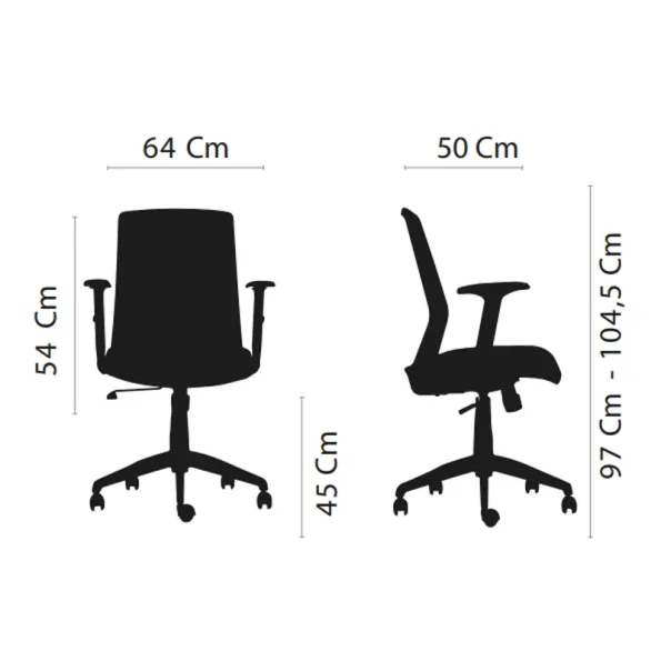 Silla Escritorio Tossy Blanca con Cabecero - Imagen 7