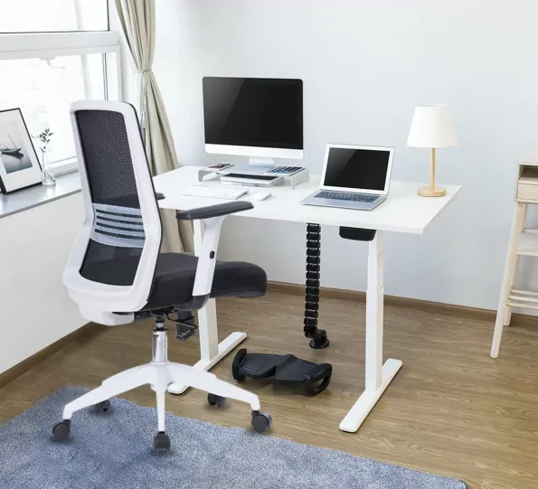 Silla Escritorio Tossy Blanca con Cabecero - Imagen 2