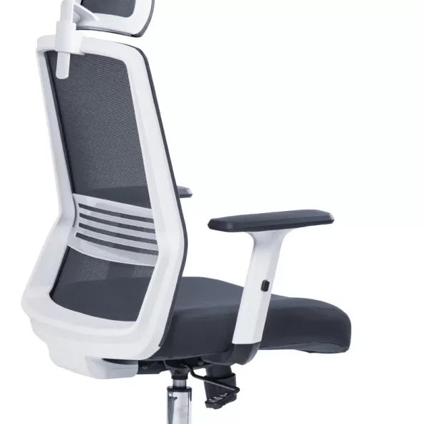 Silla Escritorio Tossy Blanca con Cabecero - Imagen 6