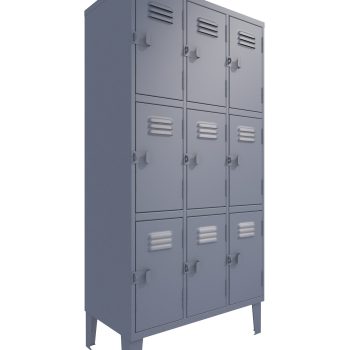 Lockers Triple De 3 Cuerpos 9 Puertas