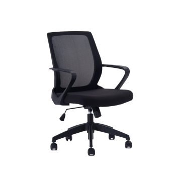 Silla Escritorio R6 Negra - Tienda Contatto