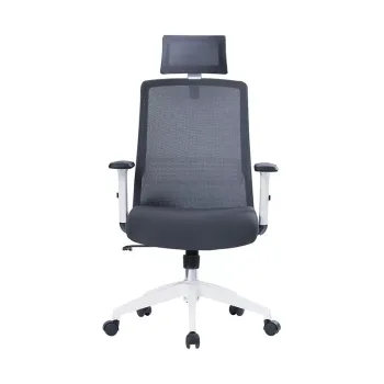 Silla Escritorio Tossy Blanca con Cabecero - Tienda Contatto