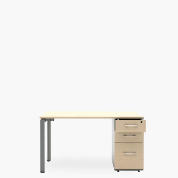 Escritorio Neo 140x60 con cajonera melamina - Imagen 3