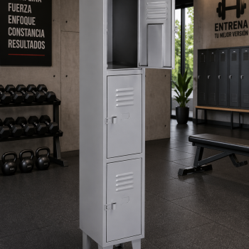 Lockers Metálico 1 Cuerpo / 3 Puertas
