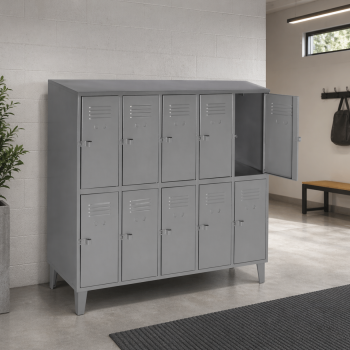 Lockers Metálico 5 Cuerpos / 10 Puertas