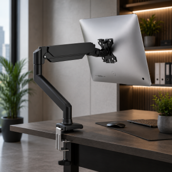 Soporte Monitor Escritorio Simple Negro